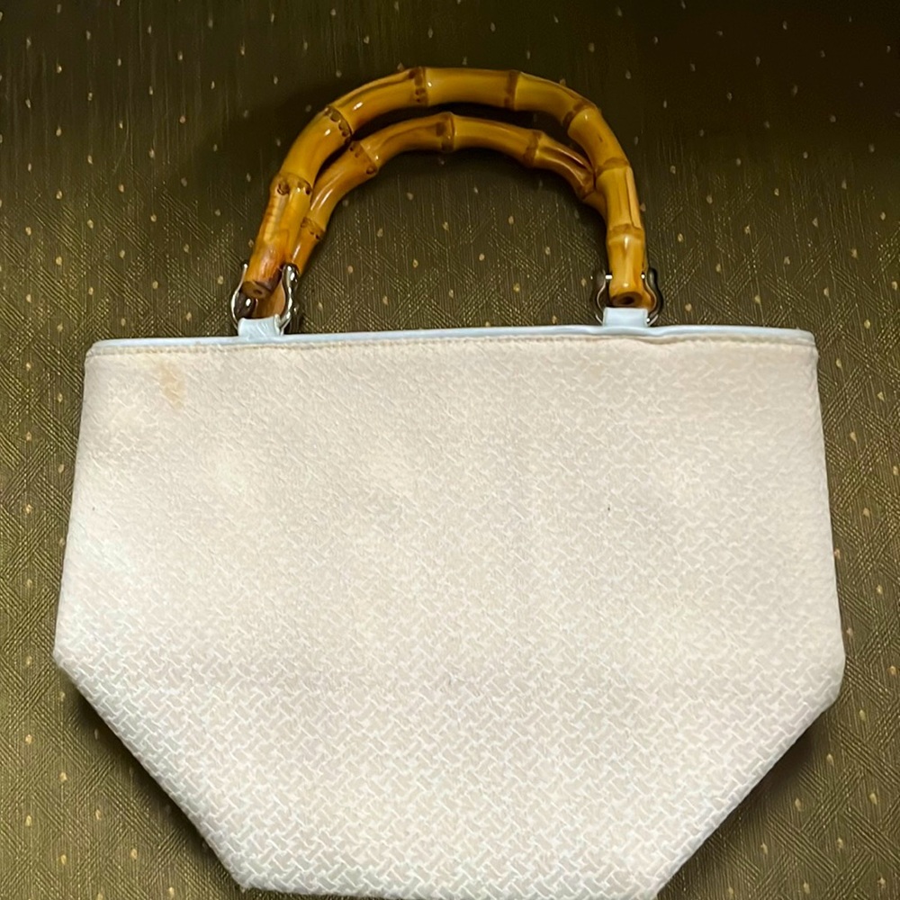 Talbots cream colored handbag